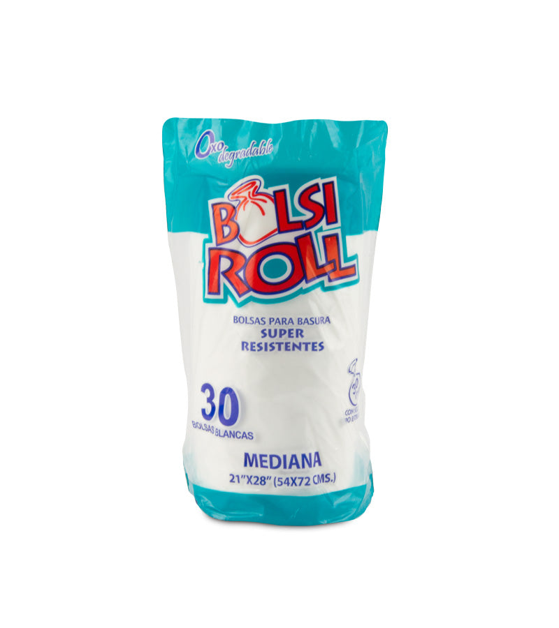 BOLSAS PLASTICAS BOLSI ROLL MEDIANA 21